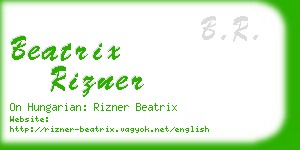 beatrix rizner business card